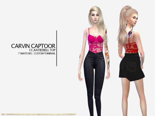  The Sims Resource: Katieebell top by carvin captoor