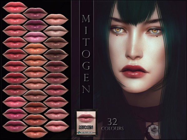  The Sims Resource: Mitogen Lipstick by RemusSirion