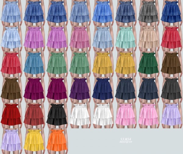  SIMS4 Marigold: 2 Tiered Skirt