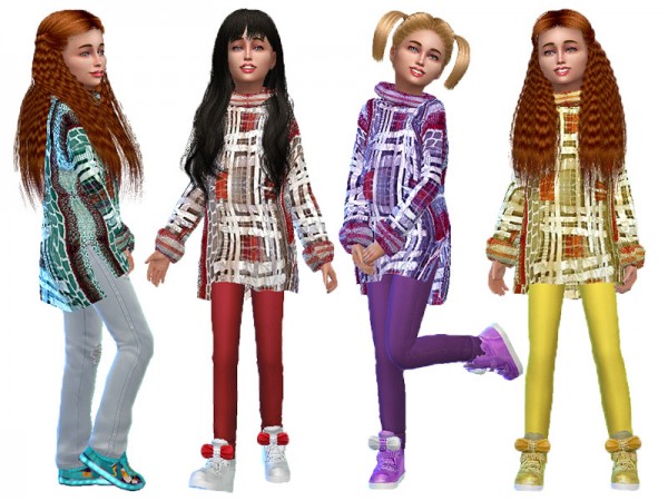  The Sims Resource: Over size sweater 2 recolored by TrudieOpp