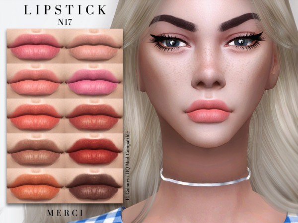  The Sims Resource: Lipstick N17 by Merci