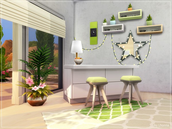  The Sims Resource: Concrete Thought House by Lhonna