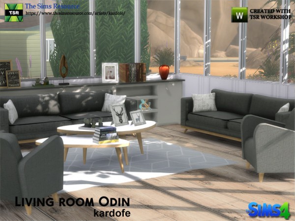  The Sims Resource: Livingroom Odin by Kardofe