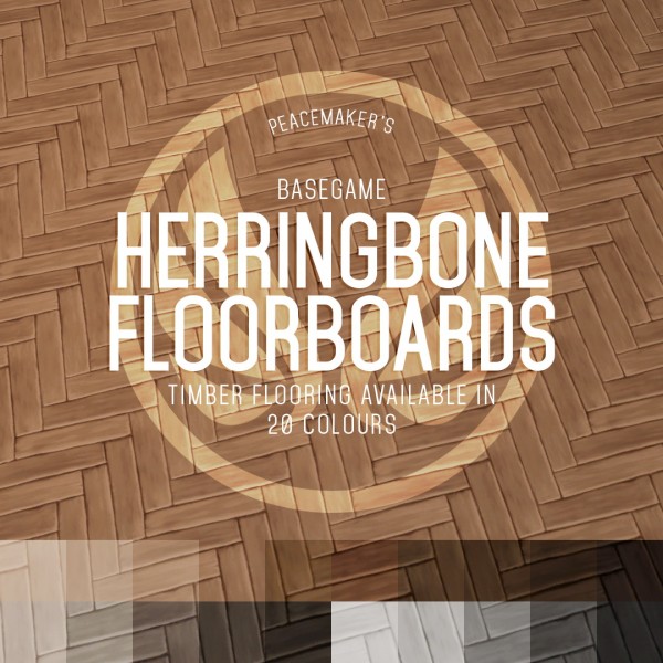  Simsational designs: Herringbone Floorboards