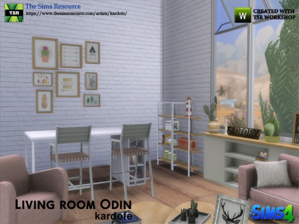  The Sims Resource: Livingroom Odin by Kardofe