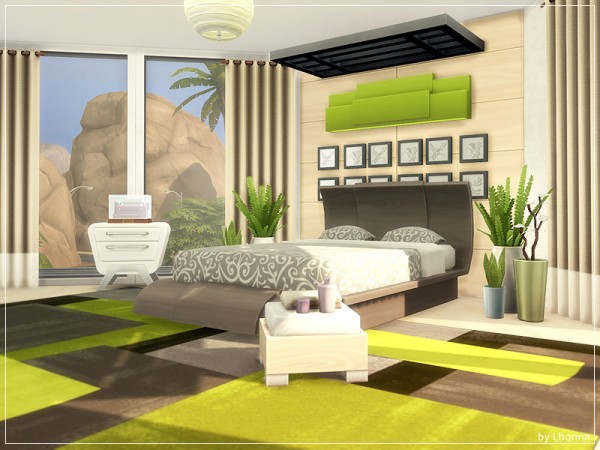  The Sims Resource: Concrete Thought House by Lhonna