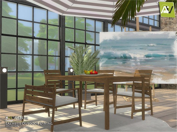  The Sims Resource: Lachesis Outdoor Dining by ArtVitalex