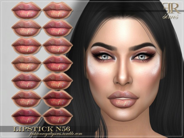  The Sims Resource: Lipstick N56 by FashionRoyaltySims