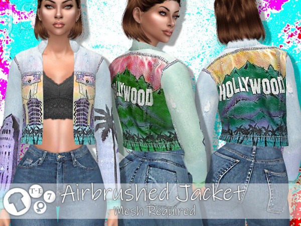  The Sims Resource: Air Brushed Jacket by JavaSims