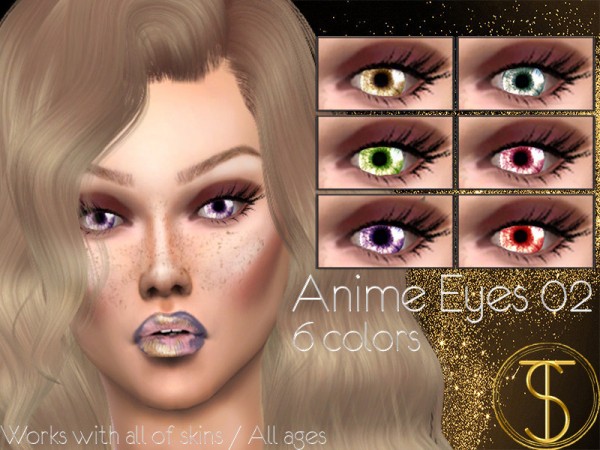  The Sims Resource: Anime Eyes 02 by turksimmer
