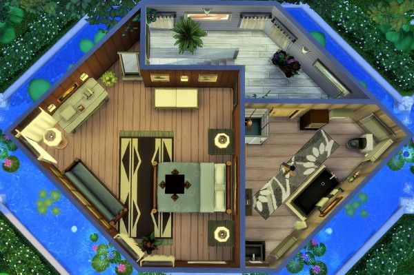  Mod The Sims: House surrounded NO CC by heikeg