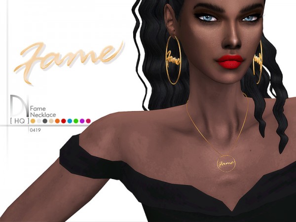  The Sims Resource: Fame Necklace by DarkNighTt