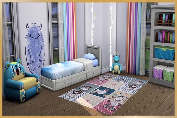  Blackys Sims 4 Zoo: Kids rugs pastell by MissFantasy