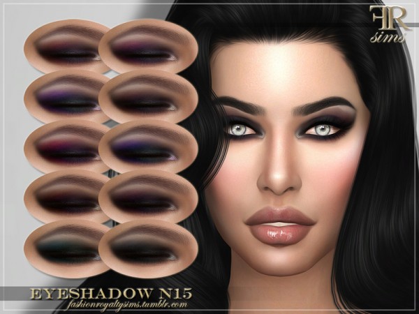  The Sims Resource: Eyeshadow N15 by FashionRoyaltySims