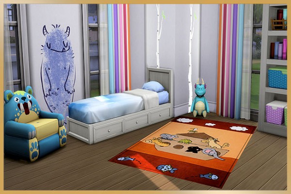  Blackys Sims 4 Zoo: Kids rugs animal ark by MissFantasy