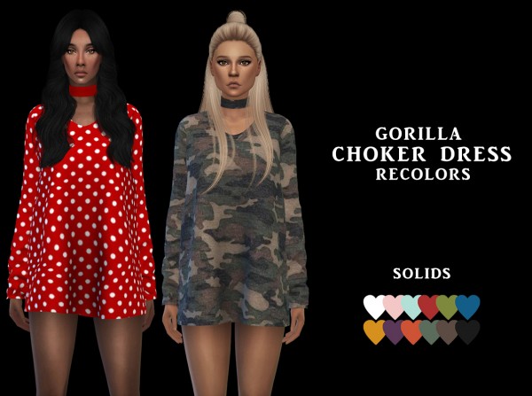  Leo 4 Sims: Choker Dress Rc