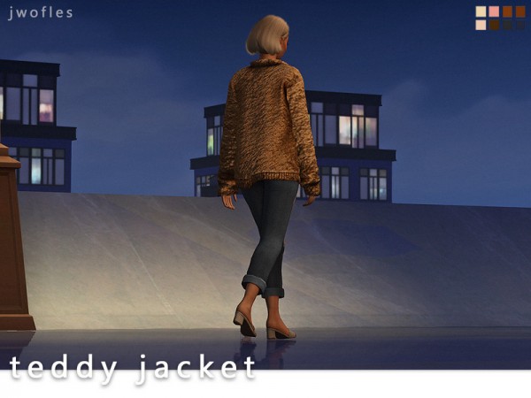  The Sims Resource: Teddy jacket by jwofles sims