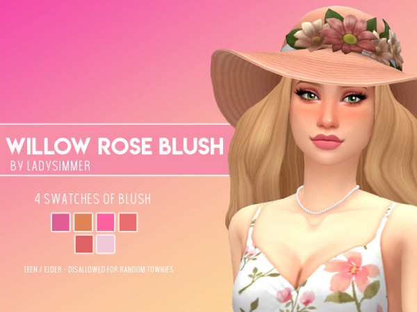  The Sims Resource: Willow Rose Blush by LadySimmer94