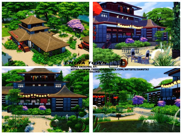  The Sims Resource: China town house by Danuta720