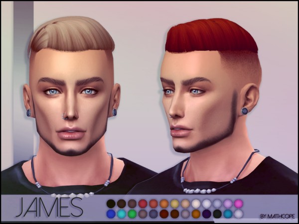  Sims Studio: James Hair by mathcope