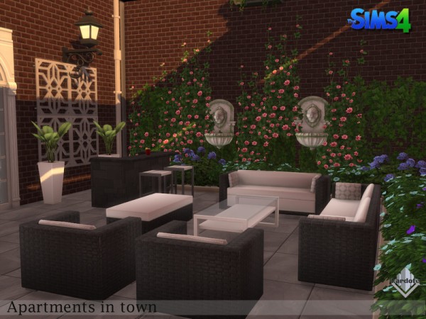  The Sims Resource: Apartments in town by kardofe