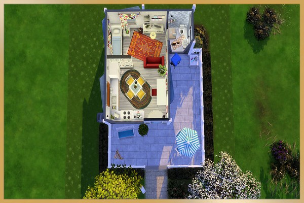  Blackys Sims 4 Zoo: Single tiny house by MissFantasy