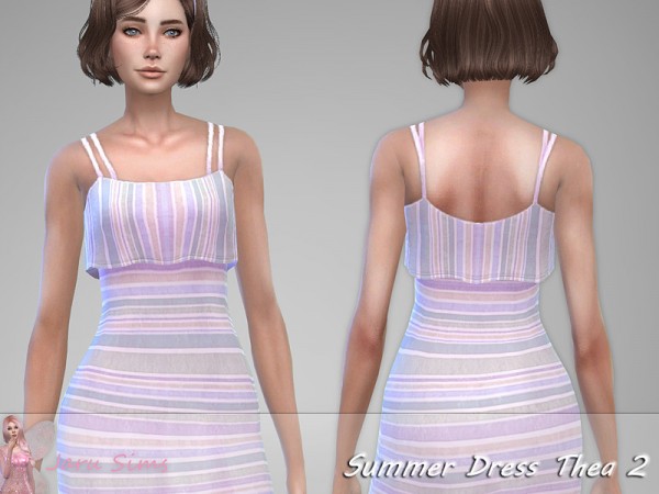  The Sims Resource: Summer Dress Thea 2 by Jaru Sims