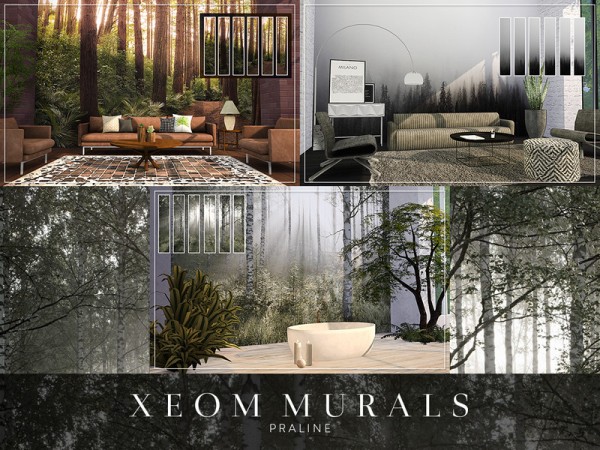  The Sims Resource: XEOM Murals by Pralinesims