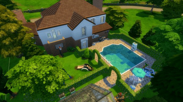  Mod The Sims: The decades challenge: 1950s house   NO CC by iSandor