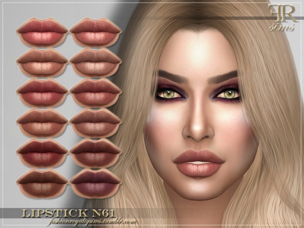  The Sims Resource: Lipstick N61 by FashionRoyaltySims