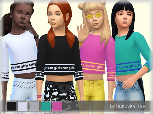  The Sims Resource: Girls Can Top by bukovka