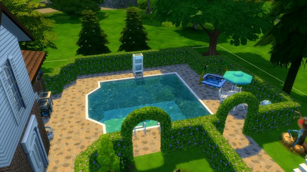  Mod The Sims: The decades challenge: 1950s house   NO CC by iSandor