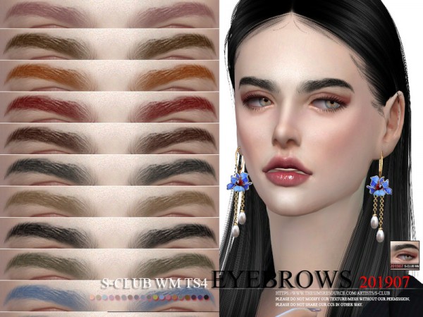  The Sims Resource: Eyebrows 201907 by S Club