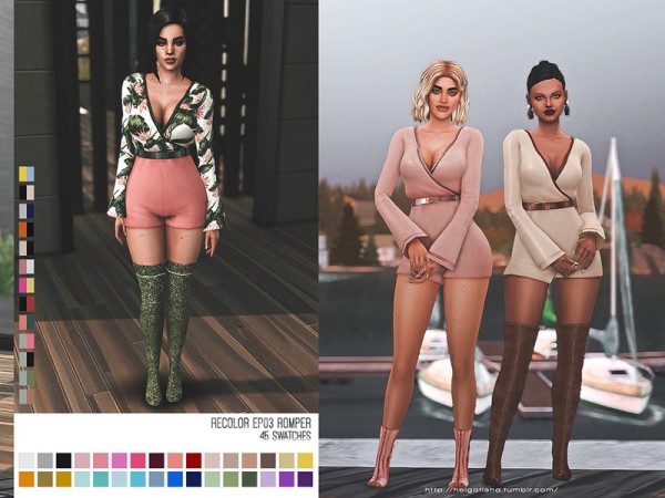  The Sims Resource: Romper by HelgaTisha