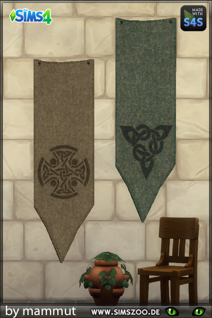  Blackys Sims 4 Zoo: Banner Celtic 1 by mammut
