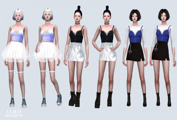  SIMS4 Marigold: Bling Bling Crop Bustier