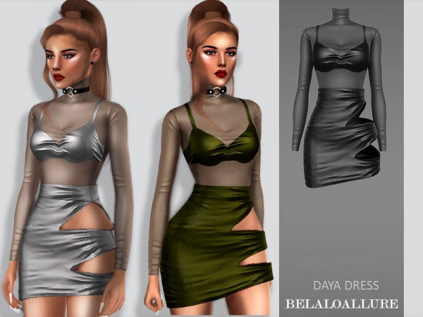  The Sims Resource: Daya dress by belal1997
