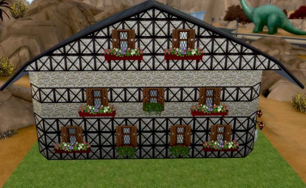  Blackys Sims 4 Zoo: Old Cottage Walls by sylvia60