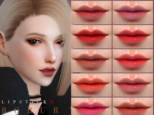  The Sims Resource: Lipstick 72 by Bobur3