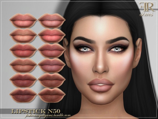 The Sims Resource: Lipstick N50 by FashionRoyaltySims