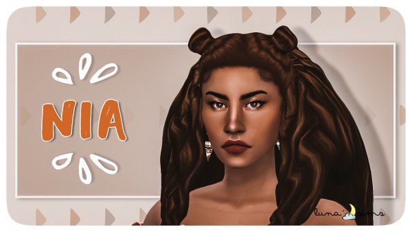 Luna Sims: Nia • Sims 4 Downloads