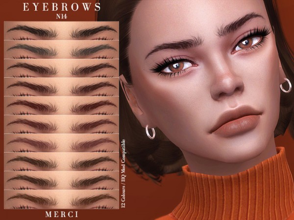  The Sims Resource: Eyebrows N14 by Merci
