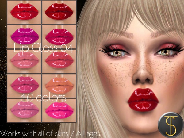  The Sims Resource: Lip Gloss 04 by turksimmer