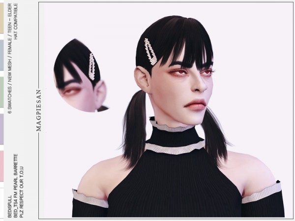  The Sims Resource: Hairpin set by magpiesan