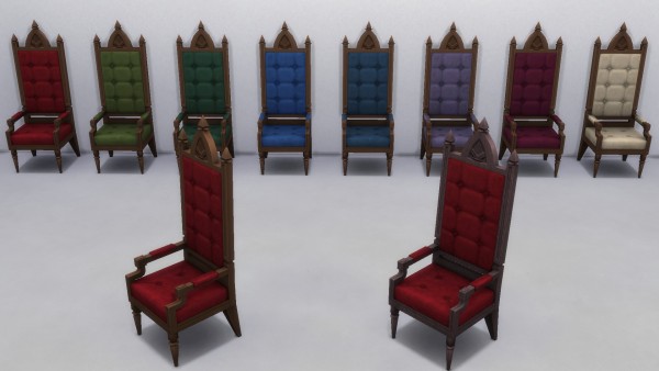  Mod The Sims: Gothic Seating Recolors by TheJim07