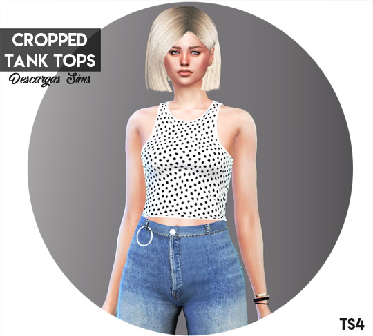  Descargas Sims: Crop Tank Tops