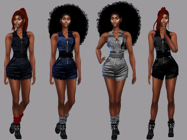  The Sims Resource: Zoe Romper Recolored by Teenageeaglerunner
