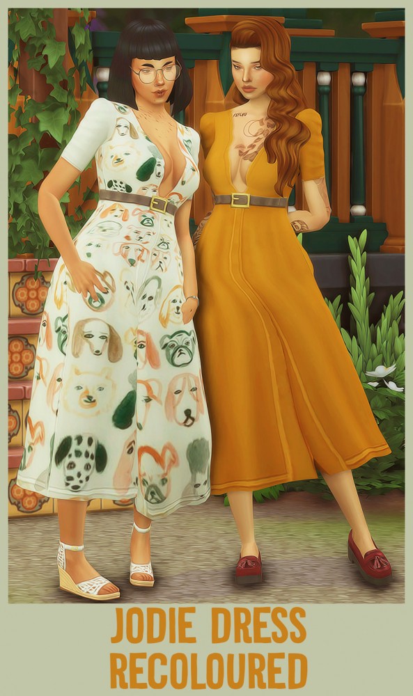  Cowplant Pizza: Jodie dress recolored