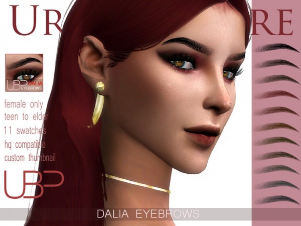  The Sims Resource: Dalia Eyebrows by Urielbeaupre