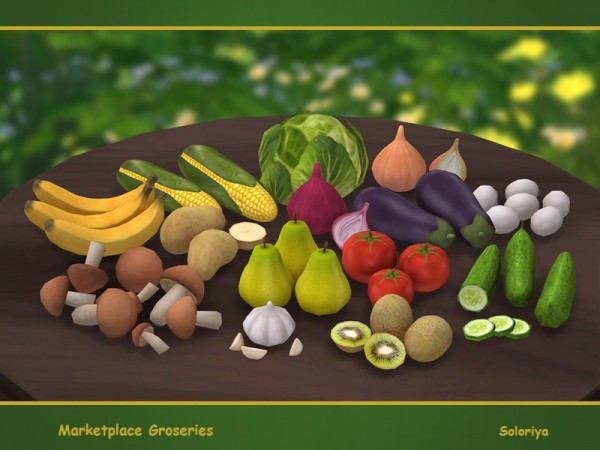  The Sims Resource: Marketplace Groceries by soloriya